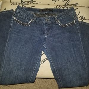 Bebe Studded Skinny Jeans